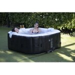 Spa gonflable avec bandeau led sunspa - ac02 - led - 185 x 65 cm - 6 places - carré (avec filtre, cadenas, ... Spa gonflable avec bandeau led sunspa - ac02 - led - 185 x 65 cm - 6 places - carré (avec filtre, cadenas, ...