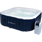 Spa gonflable de jardin hydro star malaga blue carr� 4 - 6 personnes