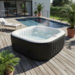 Spa gonflable sunspa - ac02 - 185 x 65 cm - 6 places - carré (livré avec filtre, cadenas, tapis de sol ... Spa gonflable sunspa - ac02 - 185 x 65 cm - 6 places - carré (livré avec filtre, cadenas, tapis de sol ...