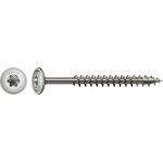 Spax - hi. force, 6 x 80 mm, 100 unit�s, filetage total, t�te disque, t - star plus t30, 4cut, acier ...