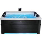 Spa rigide oslo mspa 6 personnes gris. 4 coussins. b�che incluse. hydromassages syst�me