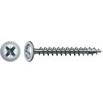 Spax vis universelle, 4, 5 x 20 mm, 3000 unit�s, t�te centrante, t�te ronde large plate, cruciforme z2, ...