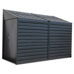 Spacemaker - abri de jardin métallique adossé 410 gris Spacemaker - abri de jardin métallique adossé 410 gris