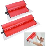 Spatule enduit lissage set, lame � lisser en acier inoxydable b�ton lisseuse enduit couteau � enduire, ...