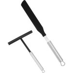 Spatule et étaleur de crêpes en acier inoxydable 304 pour crêpes Spatule et étaleur de crêpes en acier inoxydable 304 pour crêpes