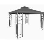 Toiture de remplacement avec revêtement en pvc - couleur : anthrazit - avec conduit de cheminée Toiture de remplacement avec revêtement en pvc - couleur : anthrazit - avec conduit de cheminée