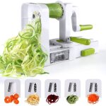 Spiralizer 4 - lames spiralizer l�gumes trancheuse en spirale pliable zucchini noodle veggie pasta spaghetti ...