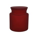 Boite � cotons verre yoko misty bordeaux spirella