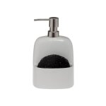 Spirella - distributeur de savon et porte ponge porcelaine bridget blanc