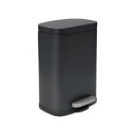 Poubelle  pdale acier akira 5l noir mat spirella
