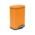 Poubelle � p�dale acier akira 5l orange mat spirella