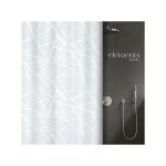 Spirella - rideau de douche polyester fores 120x200cm blanc elements by