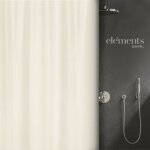 Spirella - rideau de douche polyester pure 180x180cm beige elements by