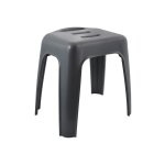 Spirella - tabouret grand si�ge de douche hocker gris - max 130kg