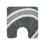 Tapis de bain microfibre curve 55x55cm gris spirella