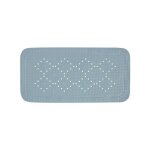 Tapis fond de baignoire pvc alaska 71x36cm gris clair spirella