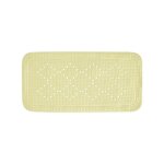 Tapis fond de baignoire pvc alaska 91x36cm jaune clair spirella