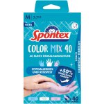 Color mix lot de 40 gants jetables en nitrile sans latex et sans poudre taille m 12979157 - spontex