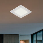 Spot encastrable led panneau encastrable plat led spot encastrable rond plafonnier led blanc, aluminium, ...