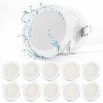 Spot encastrable mur et plafond spot led encastrable extra plat 220v, 10x 5w plafonnier encastr 400lm ...