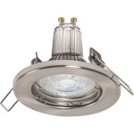 Osram - spots encastrables plafond avec ampoules gu10 led 3x2. 6w, nickel brossé, protection ip20 pour ... Osram - spots encastrables plafond avec ampoules gu10 led 3x2. 6w, nickel brossé, protection ip20 pour ...