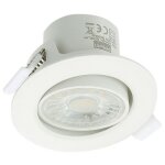 Spot encastrable valence 8w orientable equ. 75w temp�rature de couleur: blanc chaud 3000k