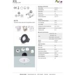 Spot encastr projecteur clairage placard luminaire sous meuble cuisine nickel bross, 1 x led - orientable ...