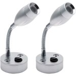 Spot d'int�rieur led liseuse yacht led lampe de bureau spotlight (2pcs)