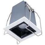 Barcelona led - spot led encastrable carr� 2w - ugr18 - irc90 - puce osram - blanc neutre - blanc