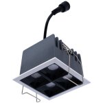 Spot led encastrable carr� 8w - 4 lumi�res - ugr18 - irc90 - - blanc