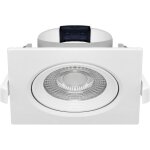 Spot led encastrable carr� blanc 5w ip20 4000k