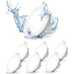 Spot led encastrable extra plat, 4. 8w 560lm, ip65 pour salle de bain et douche, bianco, lumi�re blanche ...