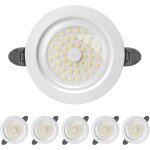 Spot led encastrable, ip44 spot led interieur, spot encastr� extra plat 28mm, 9w 900lumen equivalent ...
