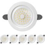 Spot led encastrable, ip44 spot led interieur, spot encastr� extra plat 28mm, 9w 900lumen equivalent ...