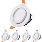 Spot led encastrable, [lot de 4] 7w spot led encastrable salle de bain, 6000k blanc froid spot encastrable ...