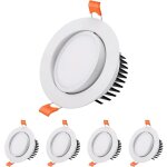 Snq - spot led encastrable, [lot de 4] 7w spot led encastrable salle de bain, 6000k blanc froid spot ...