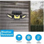 Spot led ext�rieur avec panneau solaire et d�tecteur de mouvement cr�pusculaire ip65