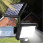 Spot led ext�rieur avec panneau solaire d�tecteur de mouvement d�tecteur cr�pusculaire projecteur seul ...
