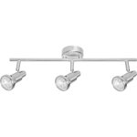 Spot led gu10 3 têtes, orientable, avec led blanc chaud (2700 k), spot plafond ou applique en nickel, ... Spot led gu10 3 têtes, orientable, avec led blanc chaud (2700 k), spot plafond ou applique en nickel, ...