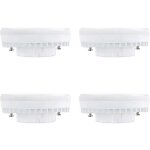 Spot led gx53 9w blanc chaud 3000k, 900lm, ac 230v, equivalent cfl gx53 15 - 18w, 120� ampoule r�flecteur ...