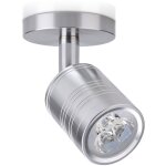 Feiyue - spot led sur rail argent 220 v, lampe ronde chaude 3 w pour cuisine et salon