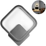 Spot mural led carr� 12w pour int�rieur - salon, chambre, couloir, escalier - d�coration murale