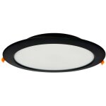 Spot de plafond led encastr� alexis 24w 2270lm ip20 cct rond noir horoz