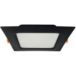 Spot de plafond led encastr� alexis - sq 12w 1050lm ip20 cct carr� noir horoz