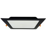 Spot de plafond led encastr� alexis - sq 24w 2270lm ip20 cct carr� noir horoz