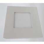 Spot en saillie led 8w carr� 108x108mm blanc chaud 3000k 230v non - dimmable ip20 dolight sc10808 - bc ...