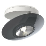 Spot en saillie led - orientable - bague grise - cons. 4, 5w (eq. 40w) - 300 lumens - blanc chaud