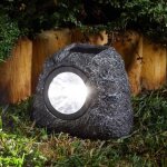 Spot solaire rocher - lot de 3