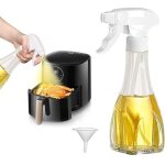 Spray huile cuisine 240ml spray huile d'olive friteuse � air vaporisateur d'huile de cuisson avec gicleur ...