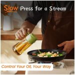 Spray d'huile de cuisine 470 ml - spray d'huile 2 en 1 pour friteuse  air pour la cuisson, la salade, ...